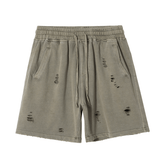 Vintage Washed Distressed Shorts - COPPING THREADS - CT Basics